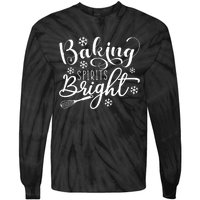 Baking Spirits Bright Jingle Bells Christmas Tie-Dye Long Sleeve Shirt