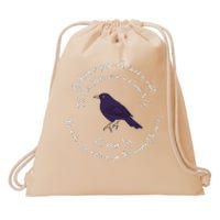 Blackbird Singing Bird Wings Microphone Singer Lyrics Artist Drawstring Bag