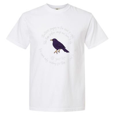 Blackbird Singing Bird Wings Microphone Singer Lyrics Artist Garment-Dyed Heavyweight T-Shirt