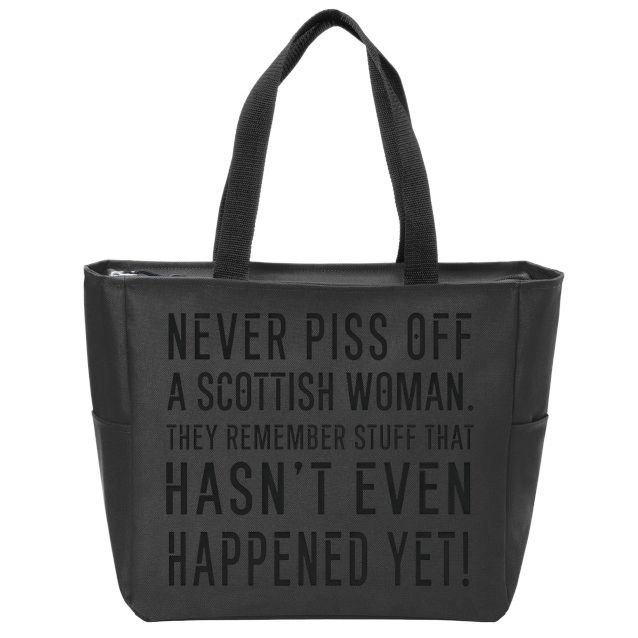Breakfast Seeker Zip Tote Bag