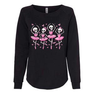 Ballet Skeleton Ballet Dancer Spooky Dance Teacher Halloween Gift Womens California Wash Sweatshirt