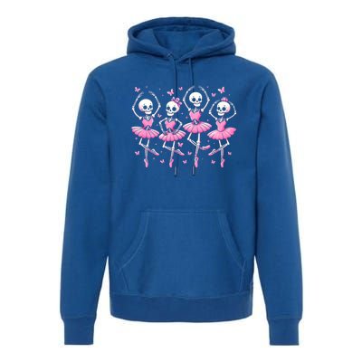 Ballet Skeleton Ballet Dancer Spooky Dance Teacher Halloween Gift Premium Hoodie