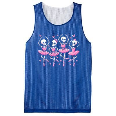 Ballet Skeleton Ballet Dancer Spooky Dance Teacher Halloween Gift Mesh Reversible Basketball Jersey Tank