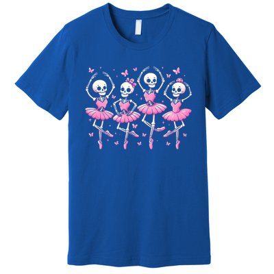 Ballet Skeleton Ballet Dancer Spooky Dance Teacher Halloween Gift Premium T-Shirt