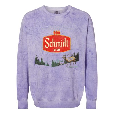 Beer Schmidt Beer Retro Defunct Nature Scene Colorblast Crewneck Sweatshirt