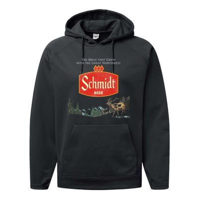 Beer Schmidt Beer Retro Defunct Nature Scene Performance Fleece Hoodie