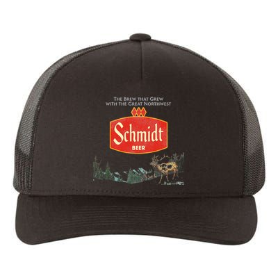 Beer Schmidt Beer Retro Defunct Nature Scene Yupoong Adult 5-Panel Trucker Hat