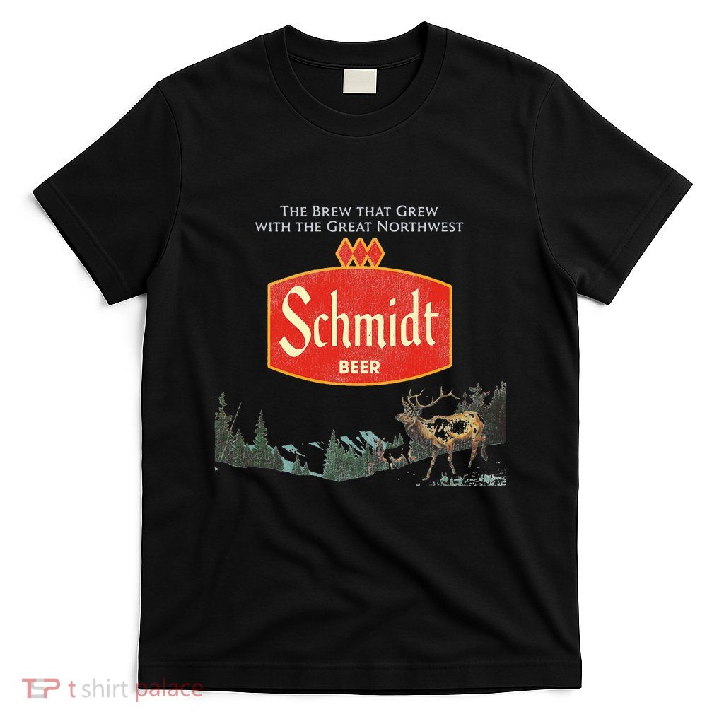Beer Schmidt Beer Retro Defunct Nature Scene T-Shirt