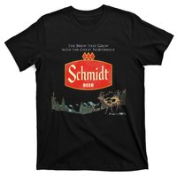 Beer Schmidt Beer Retro Defunct Nature Scene T-Shirt