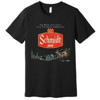 Beer Schmidt Beer Retro Defunct Nature Scene Premium T-Shirt