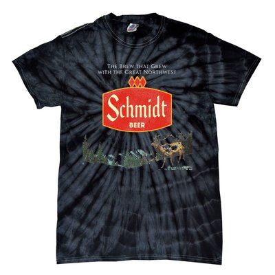 Beer Schmidt Beer Retro Defunct Nature Scene Tie-Dye T-Shirt