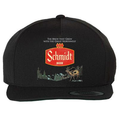 Beer Schmidt Beer Retro Defunct Nature Scene Wool Snapback Cap