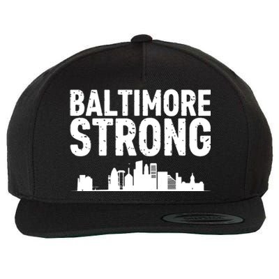 Baltimore Strong Wool Snapback Cap