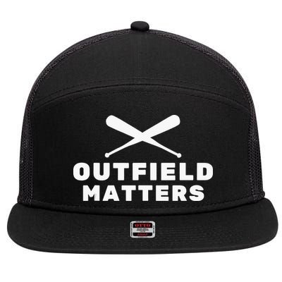 Baseball Sport Baseball Outfield Matters Baseball Outfields 7 Panel Mesh Trucker Snapback Hat