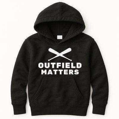 Baseball Sport Baseball Outfield Matters Baseball Outfields Kids Hoodie