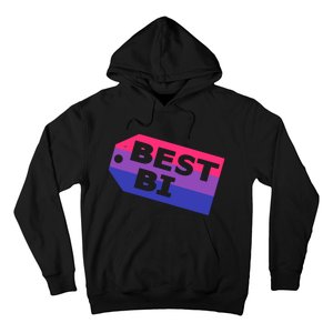 Bi Striped Best Bi, Distressed Relaxed Fit Hoodie