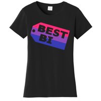 Bi Striped Best Bi, Distressed Relaxed Fit Women's T-Shirt