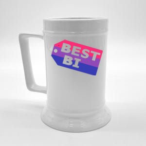 Bi Striped Best Bi, Distressed Relaxed Fit Beer Stein