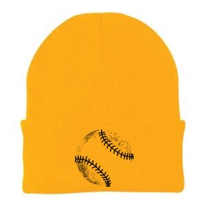 Baseball Silhouette Baseball Ball Meaningful Gift Knit Cap Winter Beanie