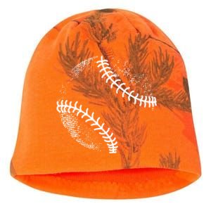 Baseball Silhouette Baseball Ball Meaningful Gift Kati - Camo Knit Beanie