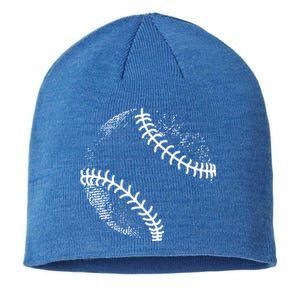 Baseball Silhouette Baseball Ball Meaningful Gift Sustainable Beanie