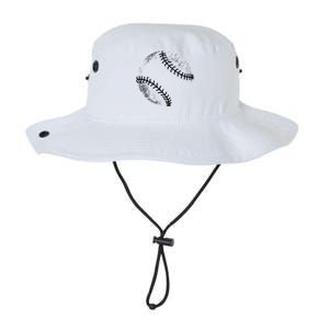 Baseball Silhouette Baseball Ball Meaningful Gift Legacy Cool Fit Booney Bucket Hat