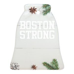 Boston Strong Ceramic Bell Ornament