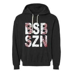 BSB SZN Baseball Season Distressed Garment-Dyed Fleece Hoodie