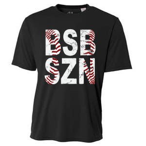 BSB SZN Baseball Season Distressed Cooling Performance Crew T-Shirt