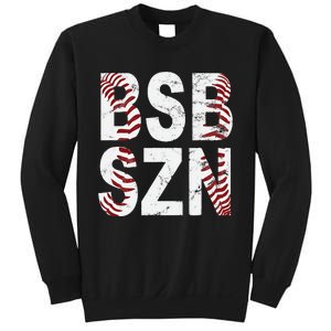 BSB SZN Baseball Season Distressed Sweatshirt