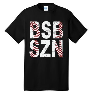 BSB SZN Baseball Season Distressed Tall T-Shirt