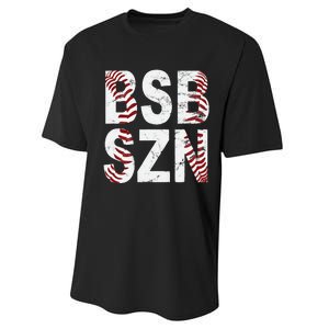 BSB SZN Baseball Season Distressed Performance Sprint T-Shirt