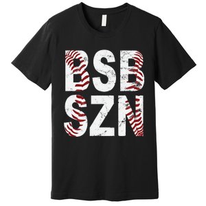 BSB SZN Baseball Season Distressed Premium T-Shirt