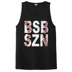 BSB SZN Baseball Season Distressed PosiCharge Competitor Tank