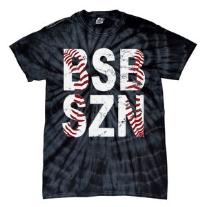 BSB SZN Baseball Season Distressed Tie-Dye T-Shirt