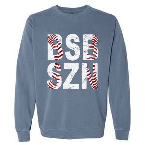 BSB SZN Baseball Season Distressed Garment-Dyed Sweatshirt