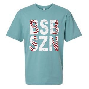 BSB SZN Baseball Season Distressed Sueded Cloud Jersey T-Shirt