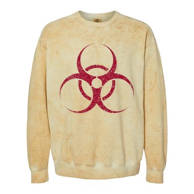 Biohazard Symbol Biological Hazard Warning Sign Colorblast Crewneck Sweatshirt