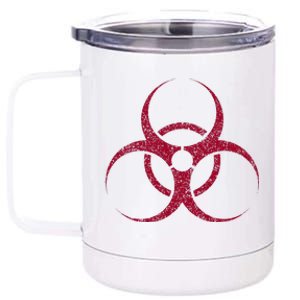 Biohazard Symbol Biological Hazard Warning Sign 12 oz Stainless Steel Tumbler Cup