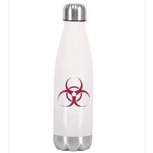 Biohazard Symbol Biological Hazard Warning Sign Stainless Steel Insulated Water Bottle