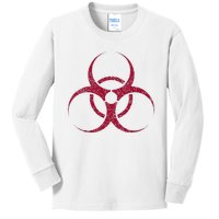 Biohazard Symbol Biological Hazard Warning Sign Kids Long Sleeve Shirt