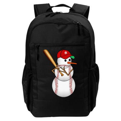 Baseball Snowman Balls Snow Christmas Xmas Gifts Backpack