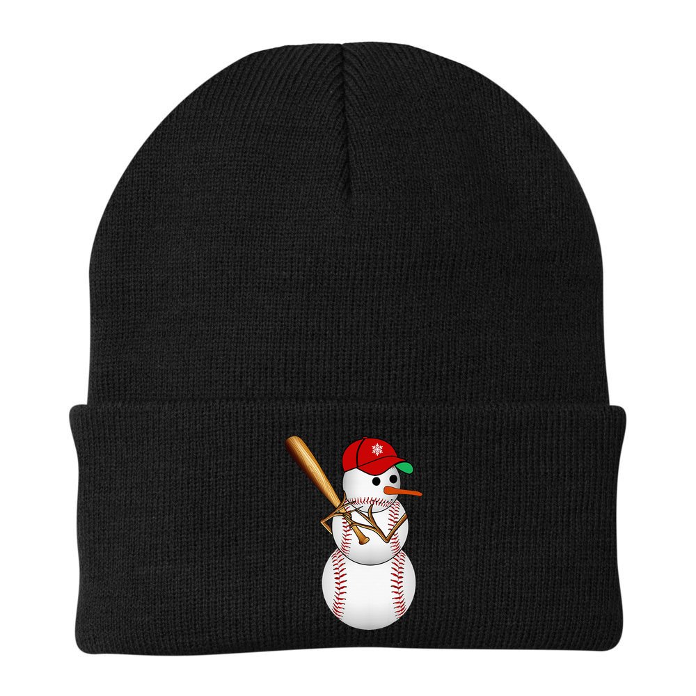 Baseball Snowman Balls Snow Christmas Xmas Gifts Beanie
