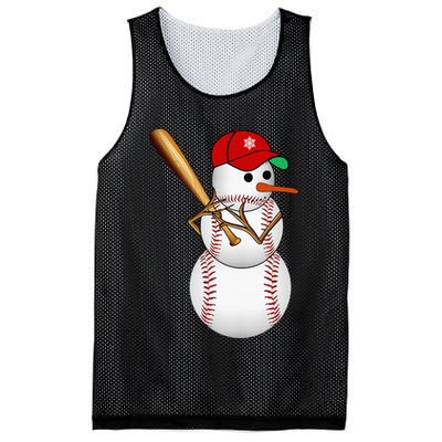 Baseball Snowman Balls Snow Christmas Xmas Gifts Mesh Reversible Basketball Jersey Tank