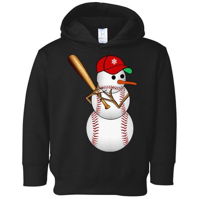 Baseball Snowman Balls Snow Christmas Xmas Gifts Toddler Hoodie