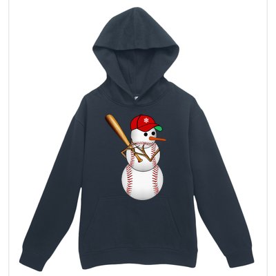 Baseball Snowman Balls Snow Christmas Xmas Gifts Urban Pullover Hoodie