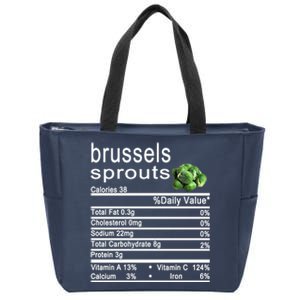 Brussels Sprouts Zip Tote Bag