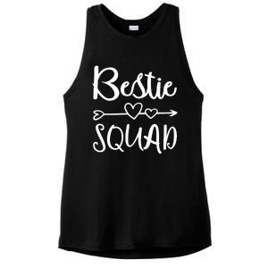 Bestie Squad Best Friend Forever For Love Women Girl Ladies PosiCharge Tri-Blend Wicking Tank