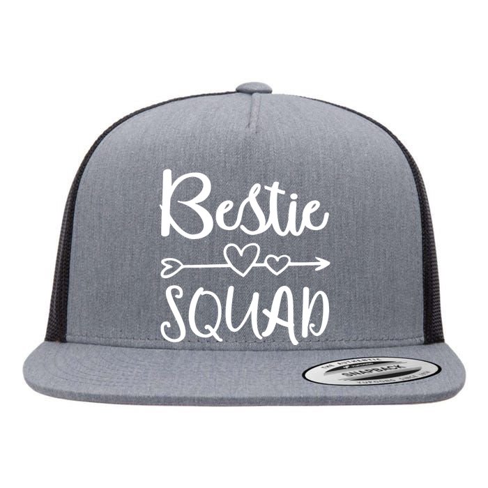 Bestie Squad Best Friend Forever For Love Women Girl Flat Bill Trucker Hat