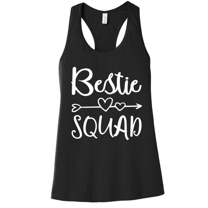 Bestie Squad Best Friend Forever For Love Women Girl Women's Racerback Tank